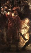 REMBRANDT Harmenszoon van Rijn The Nightwatch (detail) oil painting on canvas